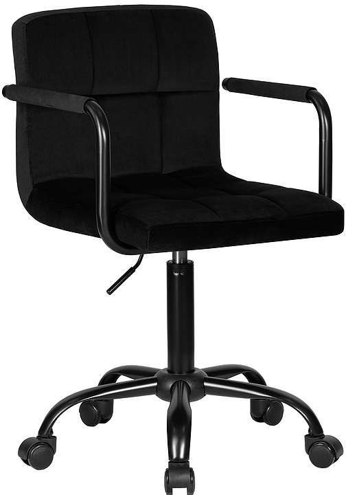 Кресло офисное для персонала DOBRIN 9400-LM-N TERRY BLACK (черный велюр) 2 шт.
