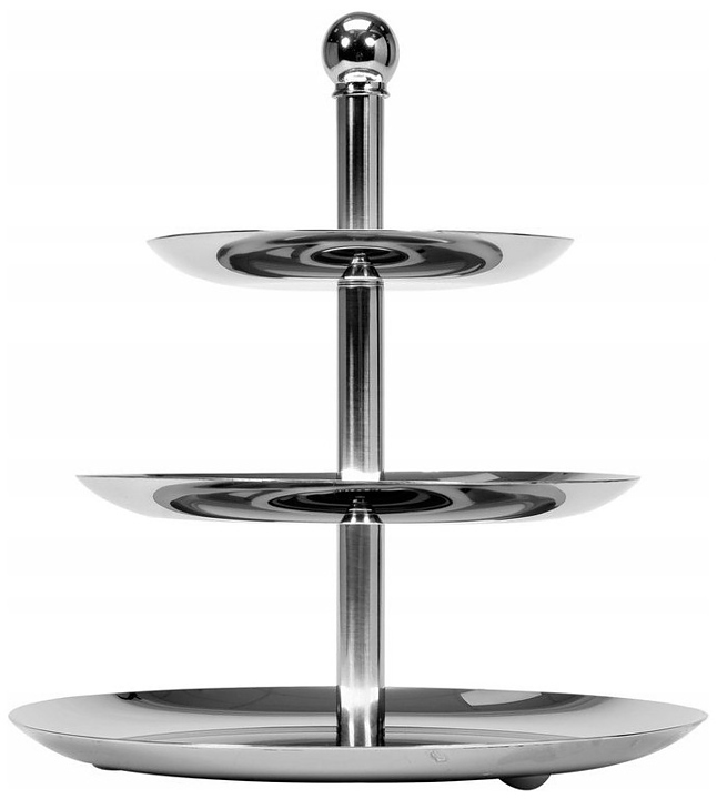 Этажерка для сервировки MGSteel 77833 d 16/22/27 см h 30 см 3-х ярусная