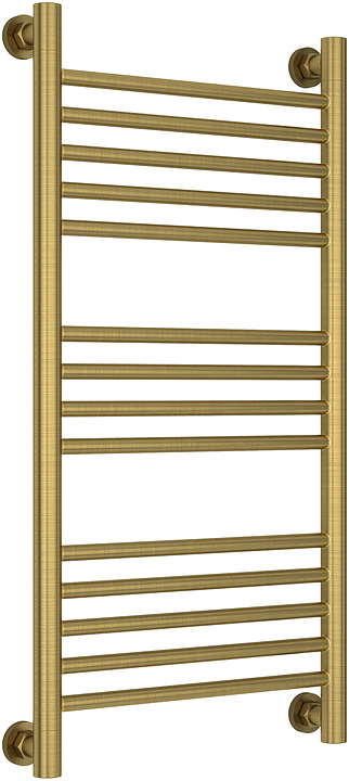 Полотенцесушитель водяной Сунержа Богема+ 80x40 см с прямой перемычкой, состаренная латунь
