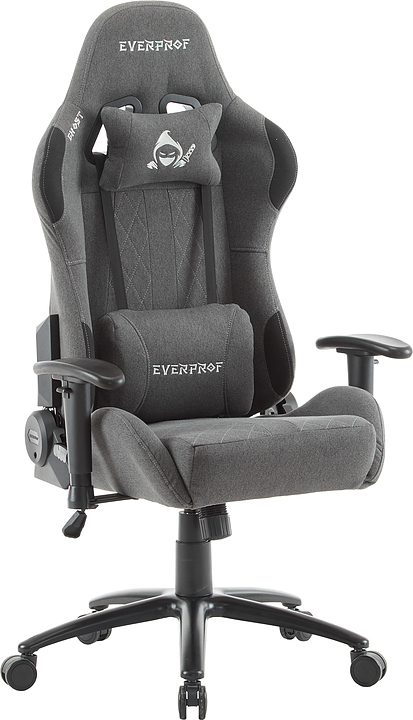 Кресло геймерское Everprof Ghost (ткань) серое