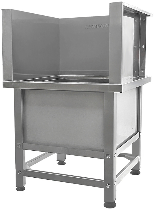 Ванна моповая Mecon Norma Inox ВМСн 530х530х500 (800) мм П-образная облицовка, ножка профильная