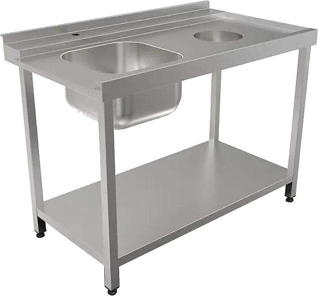 Стол для посудомоечной машины КОБОР СПМ/4-120/70/Л