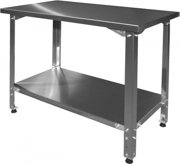 Стол производственный Finist СПН 1400х700х850 мм полка сплошная нерж. сталь