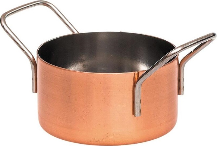 Кастрюля для подачи P.L. Proff Cuisine Copper CAM12C 870 мл d=12,2 см h=7,6 см (нерж. сталь с медным напылением)
