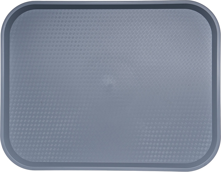 Поднос MGprof 79334 44,5х34,5 см (полипропилен) поверхность классик (107) прямоугольный серый