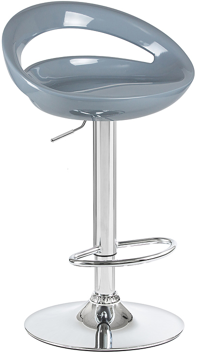 Стул барный DOBRIN 1010-LM-N DISCO (серый, хром) 2 шт.