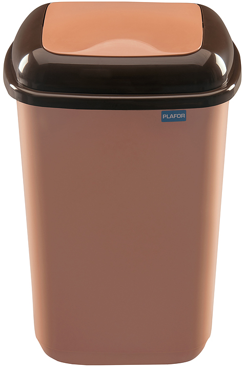 Контейнер для мусора PLAFOR Quatro 12 л коричневый