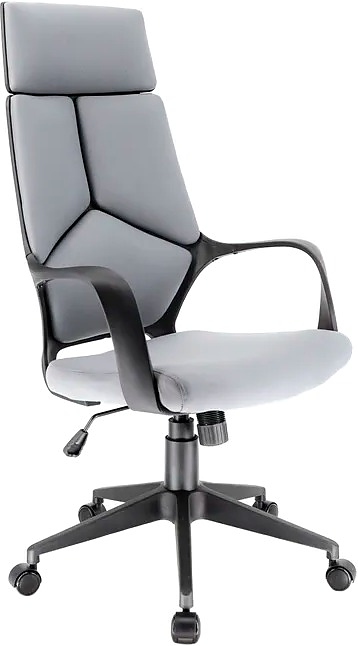 Кресло руководителя Everprof Trio Black TM ткань, серое