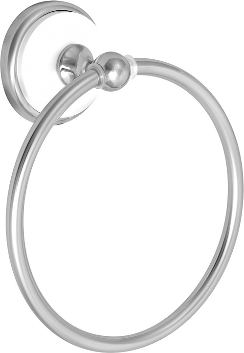 Полотенцедержатель Puff Solinne B-51103 Blanco кольцевой (силумин) хром / белый