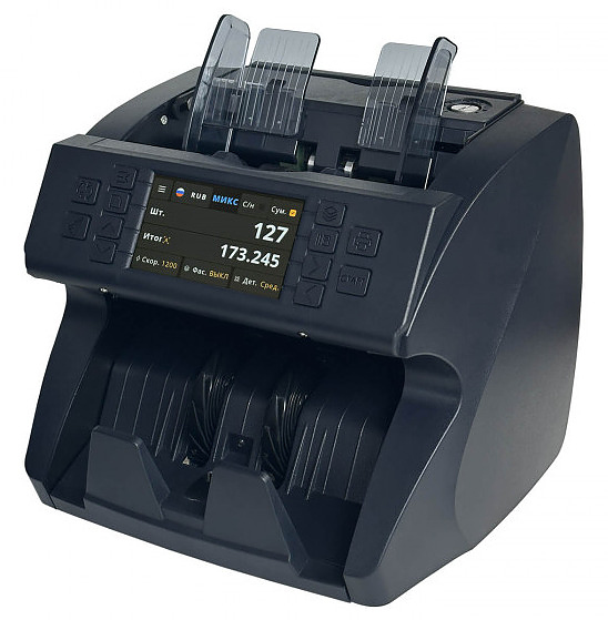 Счетчик банкнот Mertech C-100 CIS MG touch screen с детектором подлинности, (2 шт в коробке)