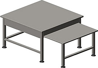 Подставка под оборудование Assum ПК-П2-5/5 Н (500х500х500) с выдвижной полкой