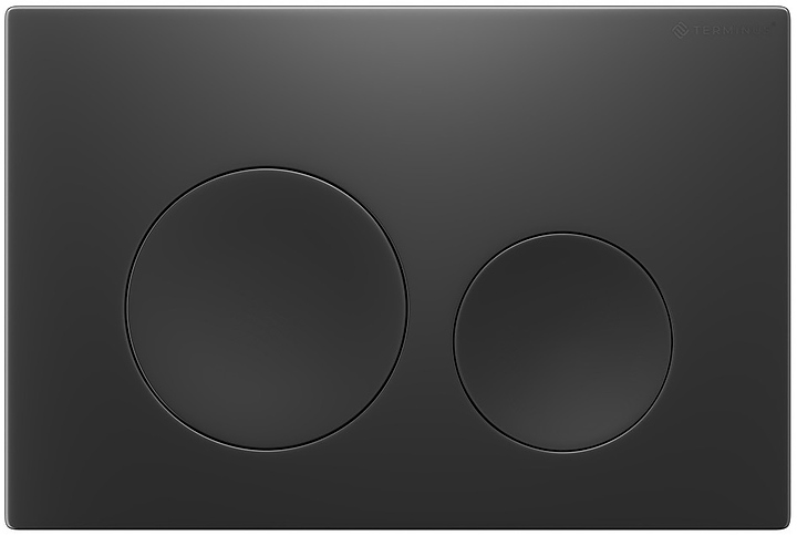 Кнопка смыва Terminus 62K24х16V вороненая сталь