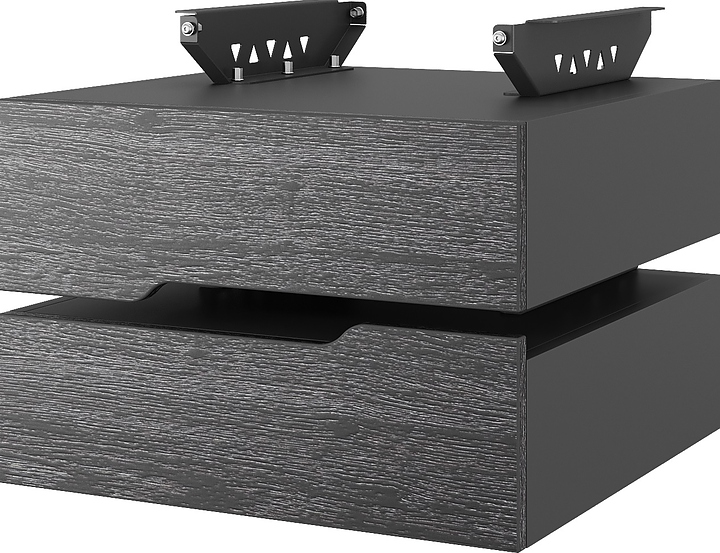 Тумба подвесная КОБОР T-2 black/glazed