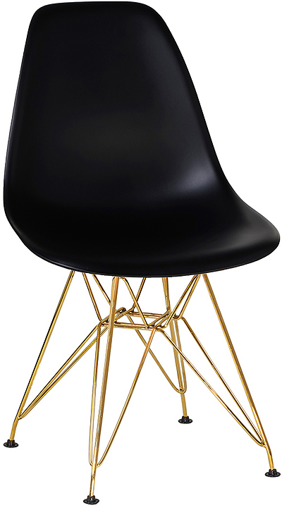 Стул обеденный DOBRIN 638APP-LMZL DSR (черный, золотой)