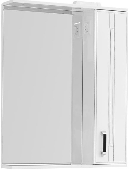 Зеркало Aquanet Рондо 70 белый антик