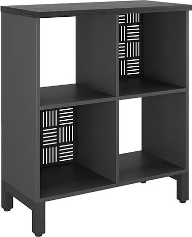 Стеллажная система КОБОР SQ-2Х2 black/wood