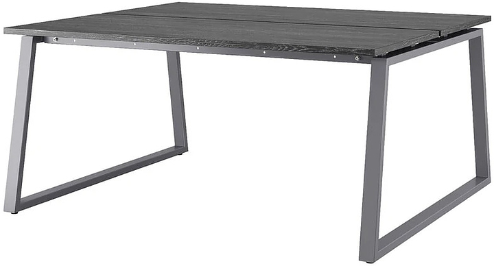 Стол офисный КОБОР TR/2-120/140 graphite/glazed