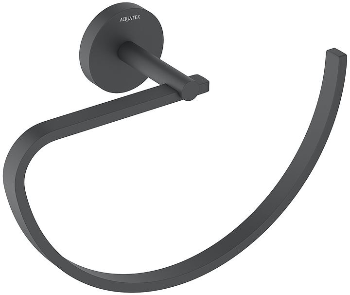 Полотенцедержатель Aquatek Бетта AQ4621MB черный матовый