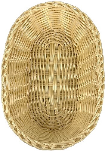 Корзина для хлеба MGprof 69551 полиротанг, бежевая