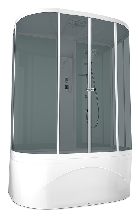 Душевая кабина Domani-Spa Neat high DS01N158HWT00 150х80 см