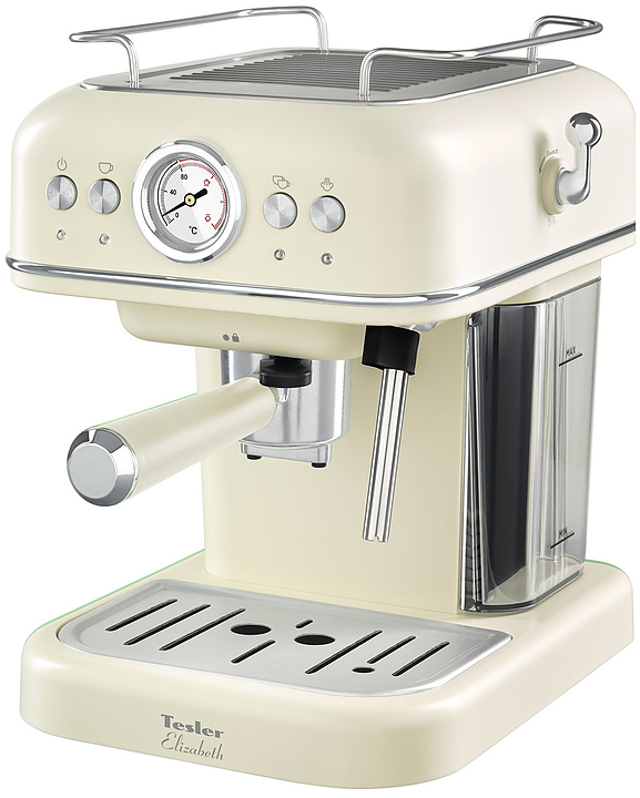 Рожковая кофеварка TESLER Elizabeth ECM-245 BEIGE 950 Вт, бежевый
