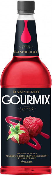 Сироп Gourmix 10416012 Малина 1 л (бутылка ПЭТ)