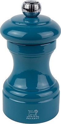 Мельница для перца Peugeot Bistro 40727, 100 мм, дерево / металлический измельчитель, бирюзовая глянцевая