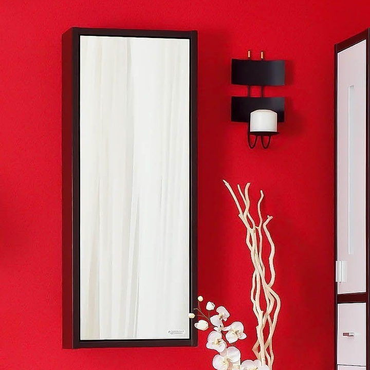 Шкаф зеркальный БРИКЛАЕР Бали 40 42,2х82,6 см правый, венге, белый глянец