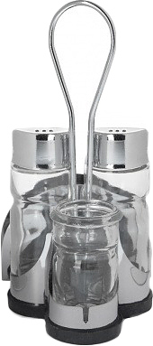 Набор для специй Luxstahl KH-406 нержавеющая сталь, замкнутый круг+салфетница