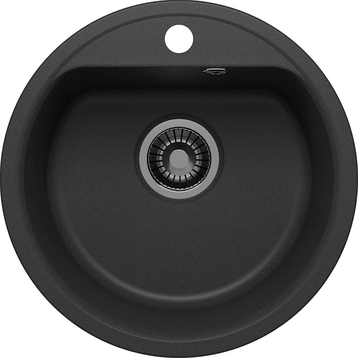 Мойка кухонная Polygran QuartzBond Bond-480 48х48 см, уголь