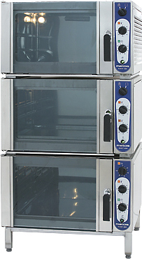 Комплект из 3 жарочных шкафов Hackman Metos Chef 220 + подставка 2908 морская версия