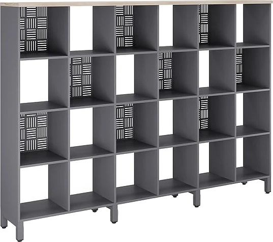 Стеллажная система КОБОР SQ-4X6 graphite/natural