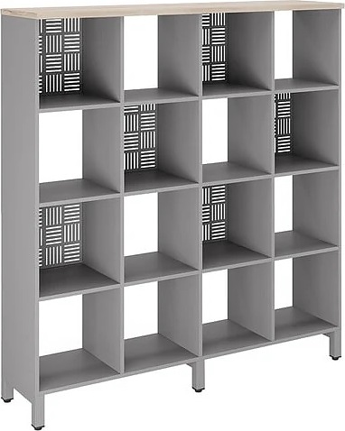 Стеллажная система КОБОР SQ-4X4 aluminum/natural