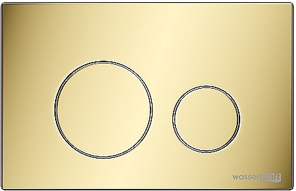 Кнопка смыва Wasserkraft PG02 золото глянцевое