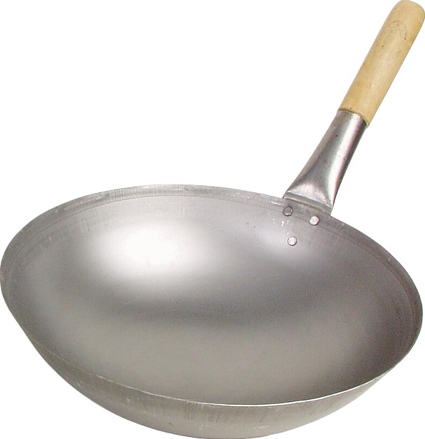 Сковорода-вок P.L. Proff Cuisine JQ-OT626M d=40 см (с деревянной ручкой, углеродистая сталь)