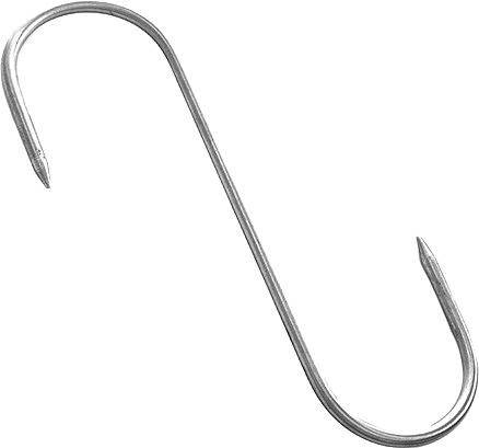 Крюк для мяса ПищТех Ø 8 мм L=30 см (нерж. сталь)