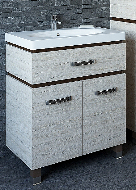 Тумба с раковиной Sanflor Техас 70 см венге, орегон