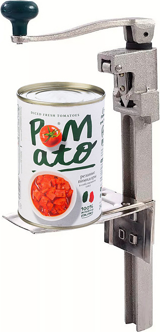 Консервооткрыватель Kocateq 336-2 ручной, настольный с креплением саморезами