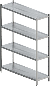 Стеллаж кухонный HappyChef СТ4П 12/5/18 Р