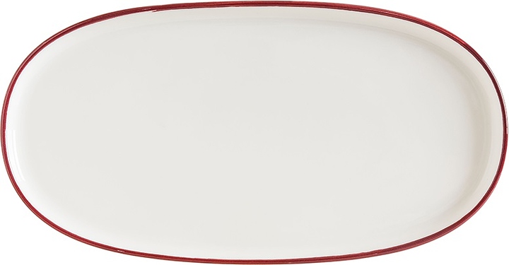 Блюдо сервировочное Bonna Linea LNEBDHYG21OV 21х10 см (фарфор) овальное бургунди