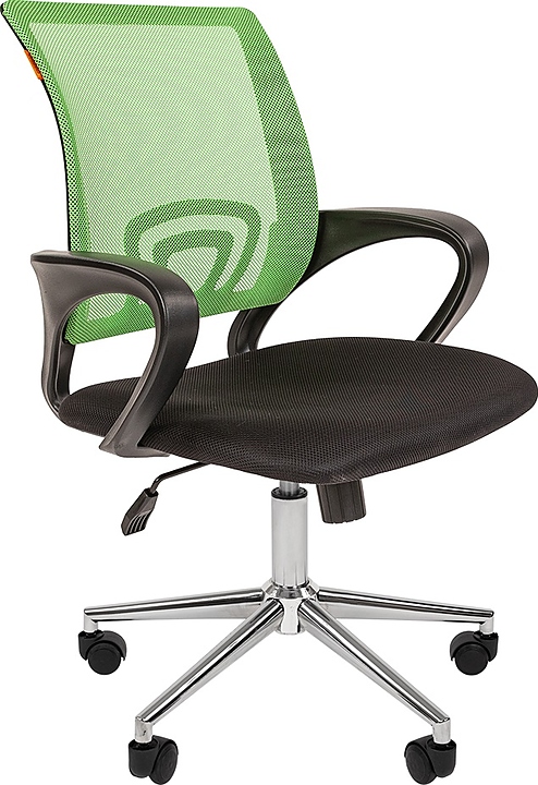 Кресло офисное Chairman 696 CHROME, черно-зеленое