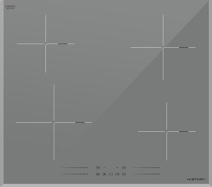 Варочная панель индукционная HiSTORY HI6440 BGR серая