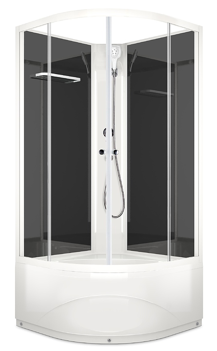 Душевая кабина без крыши Domani-Spa Eco Delight 99 high DS01EcD99HBCl00 90х90 см
