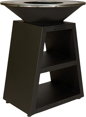 Гриль уличный COEO TRIO 82 h=100 см черная сталь