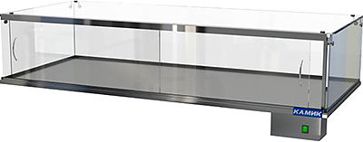 Витрина нейтральная КАМИК 1600х650х300(400) мм