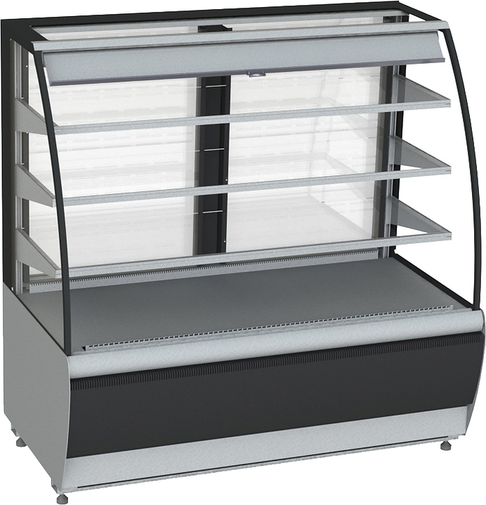 Витрина кондитерская Carboma K70 VM 0,9-2 Standard 9006-9005 (открытая)
