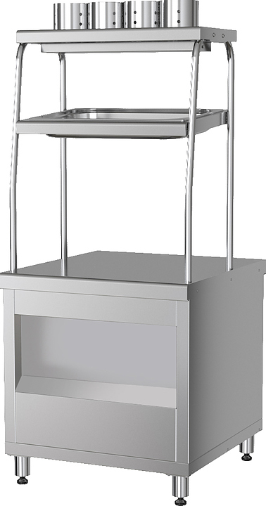 Прилавок столовых приборов Марихолодмаш ППСХ6 с хлебницей