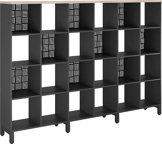 Стеллажная система КОБОР SQ-4X6 black/natural