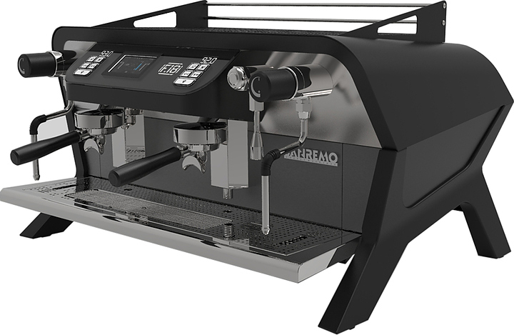 Кофемашина Sanremo F18 MB 2GR высокие гр. черная матовая