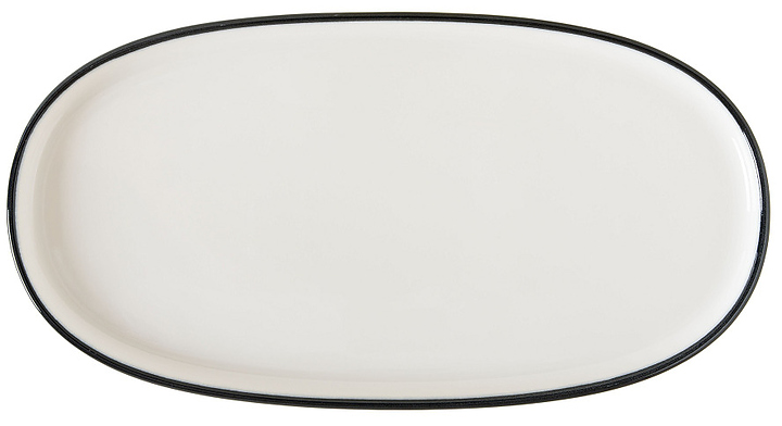 Блюдо для подачи Bonna Линеа Черный Хюгге 77232 250х190 мм